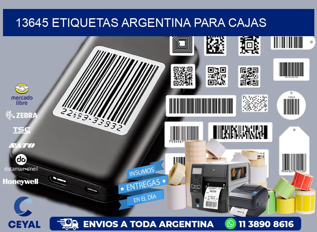 13645 ETIQUETAS ARGENTINA PARA CAJAS