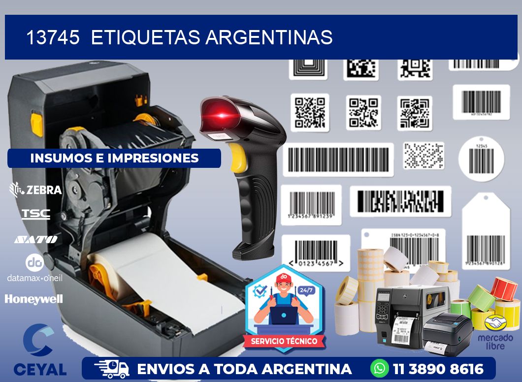 13745  ETIQUETAS ARGENTINAS
