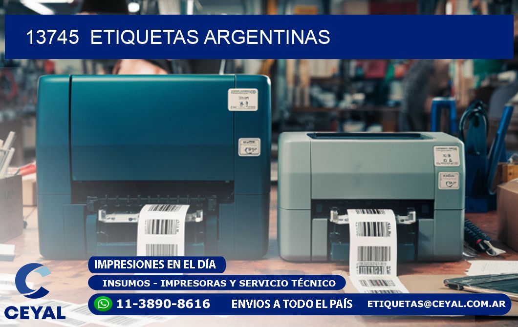 13745  ETIQUETAS ARGENTINAS