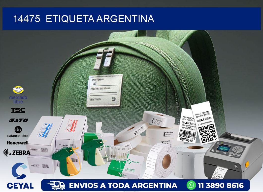 14475  ETIQUETA ARGENTINA