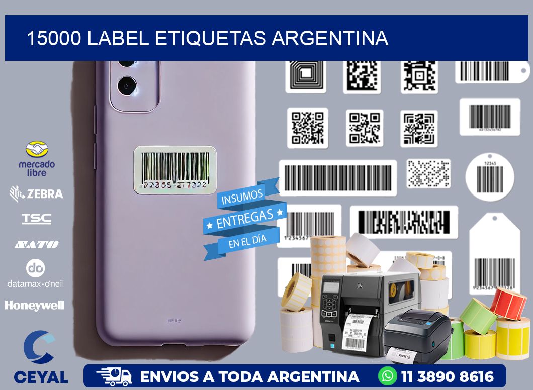 15000 LABEL ETIQUETAS ARGENTINA