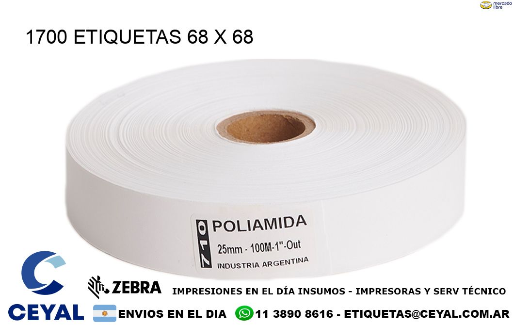 1700 ETIQUETAS 68 x 68