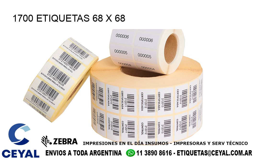1700 ETIQUETAS 68 x 68