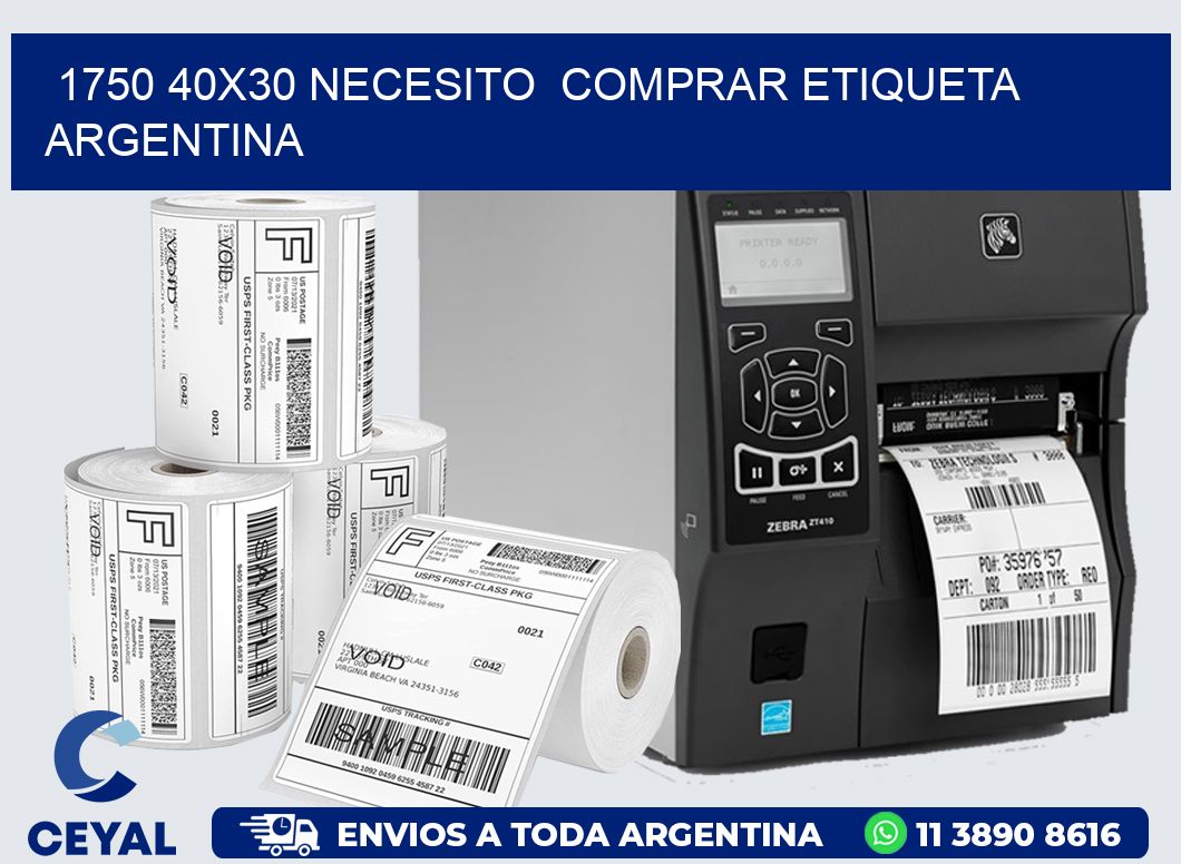 1750 40X30 NECESITO  COMPRAR ETIQUETA ARGENTINA