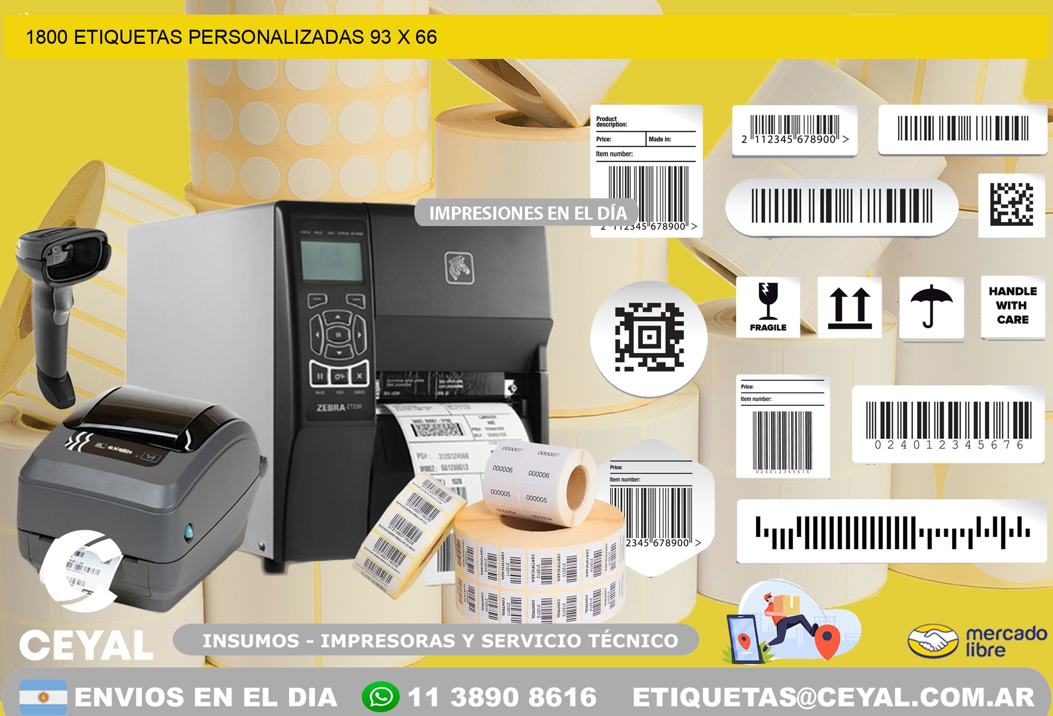 1800 ETIQUETAS PERSONALIZADAS 93 x 66