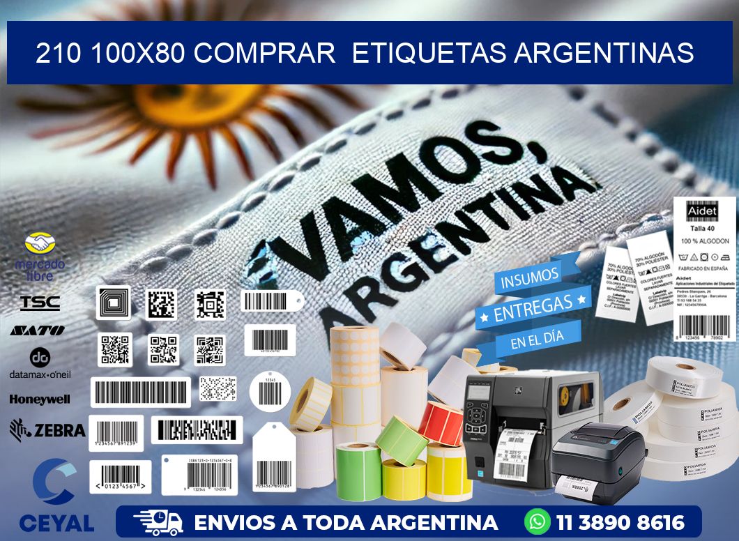 210 100X80 COMPRAR  ETIQUETAS ARGENTINAS