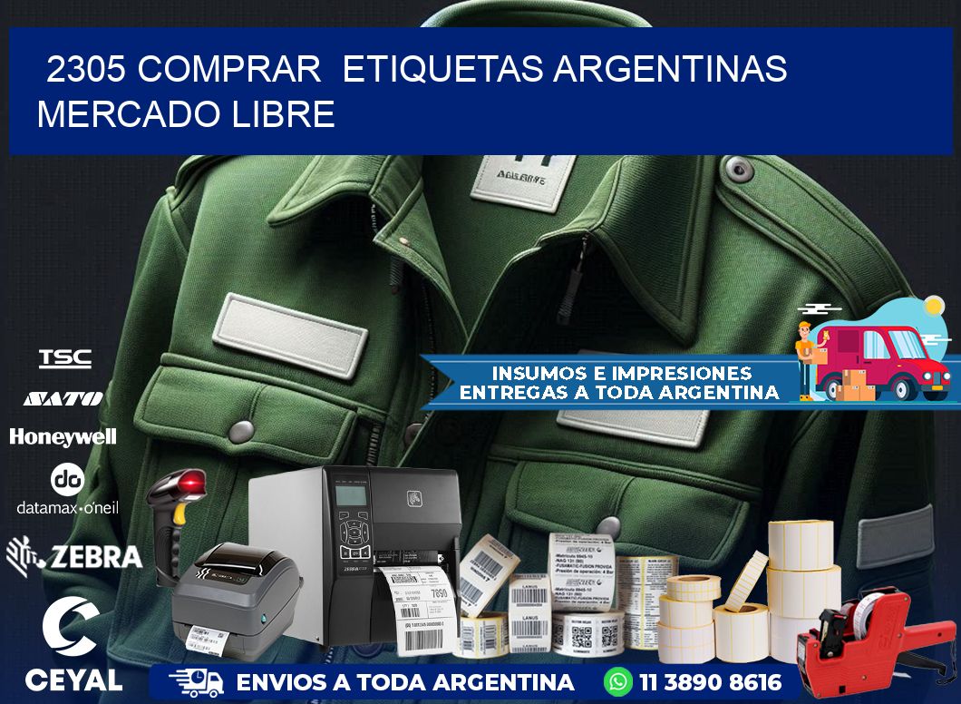 2305 COMPRAR  ETIQUETAS ARGENTINAS MERCADO LIBRE
