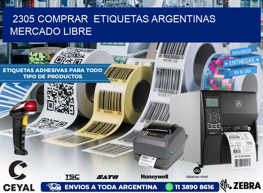 2305 COMPRAR  ETIQUETAS ARGENTINAS MERCADO LIBRE