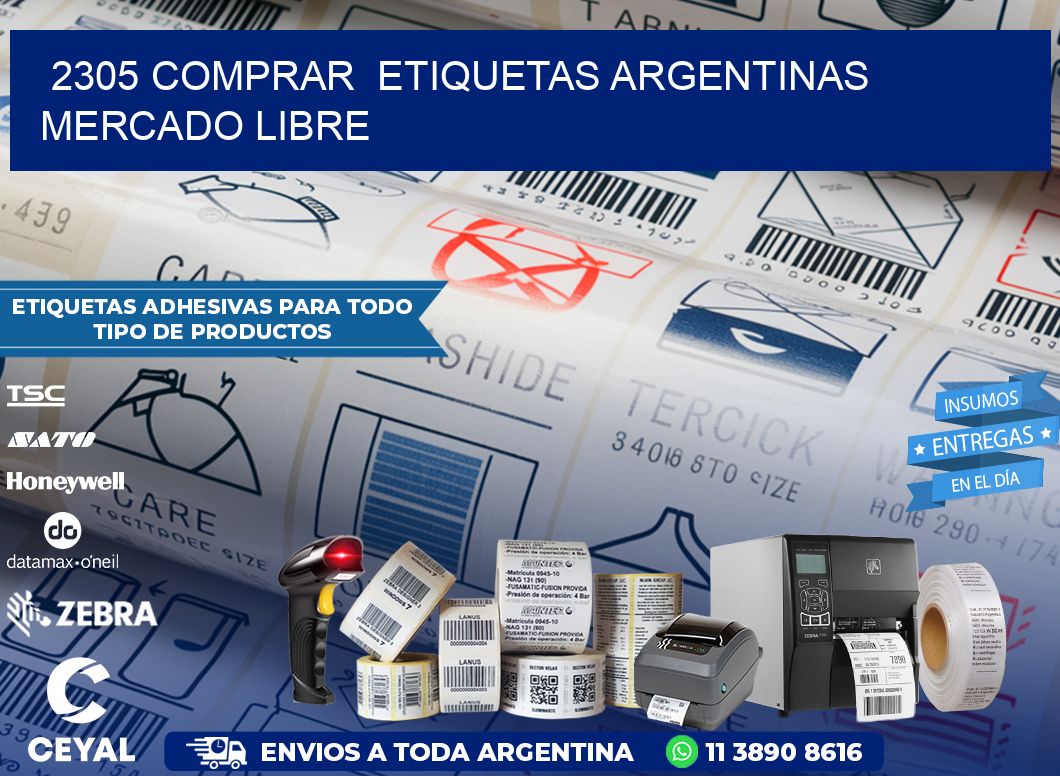 2305 COMPRAR  ETIQUETAS ARGENTINAS MERCADO LIBRE