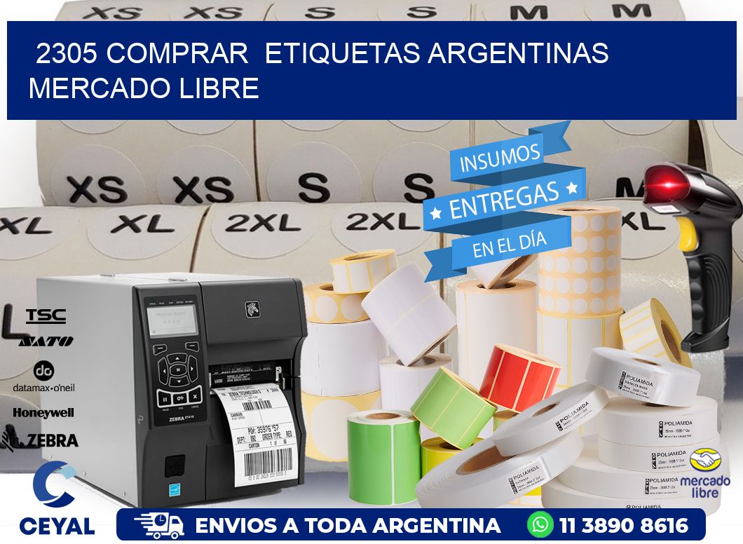 2305 COMPRAR  ETIQUETAS ARGENTINAS MERCADO LIBRE