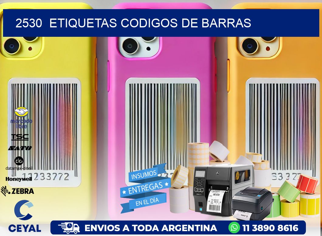 2530  ETIQUETAS CODIGOS DE BARRAS