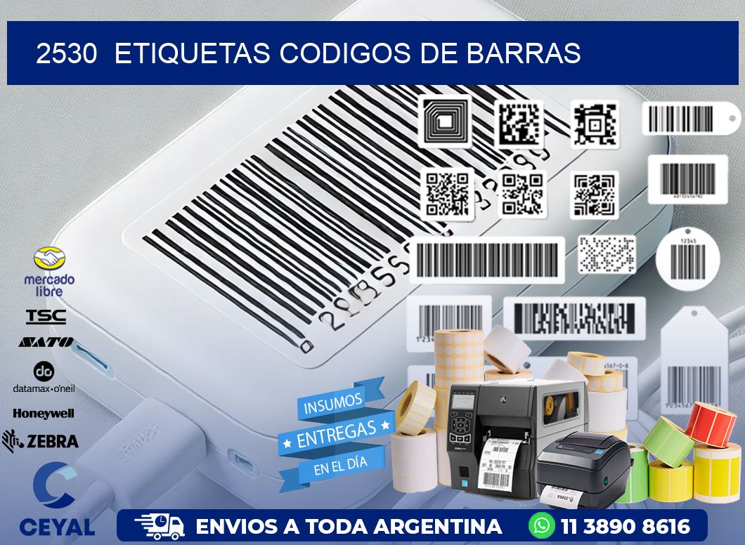 2530  ETIQUETAS CODIGOS DE BARRAS