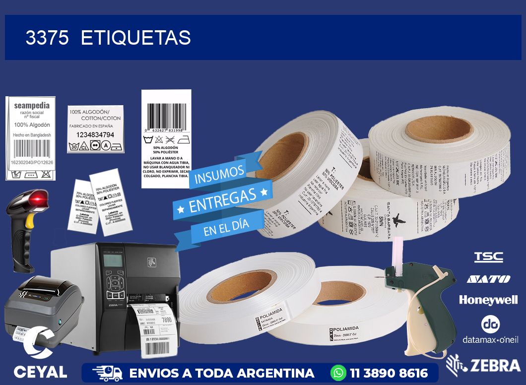 3375  ETIQUETAS
