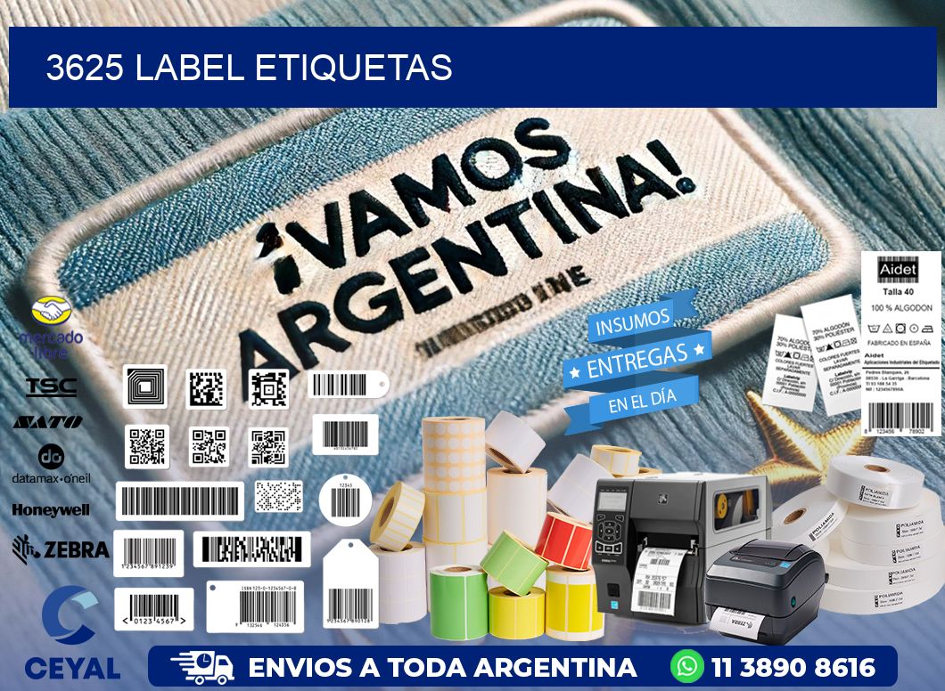 3625 LABEL ETIQUETAS