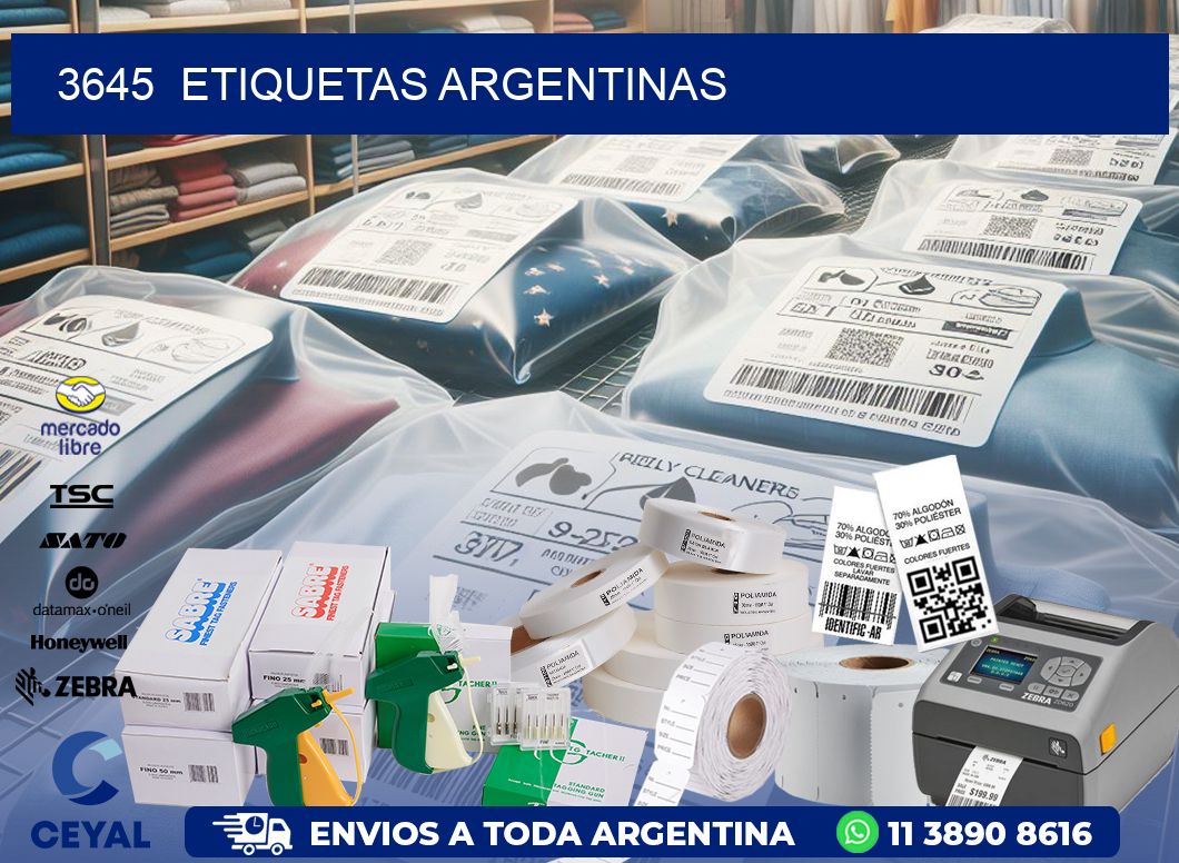 3645  ETIQUETAS ARGENTINAS