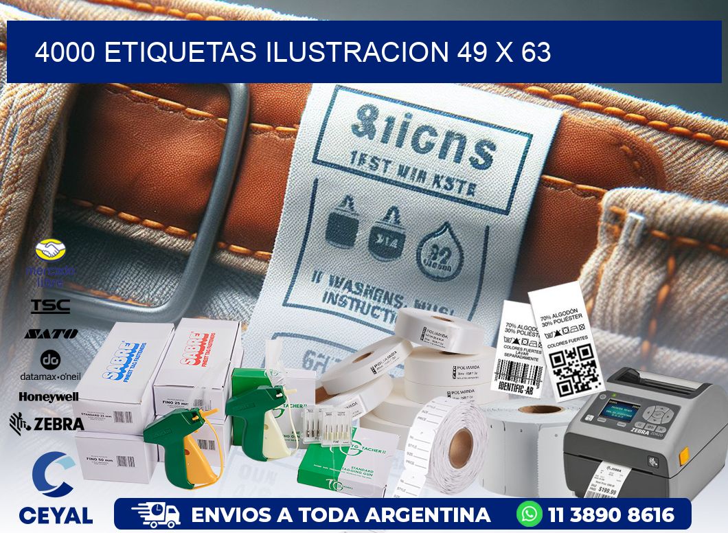 4000 ETIQUETAS ILUSTRACION 49 x 63