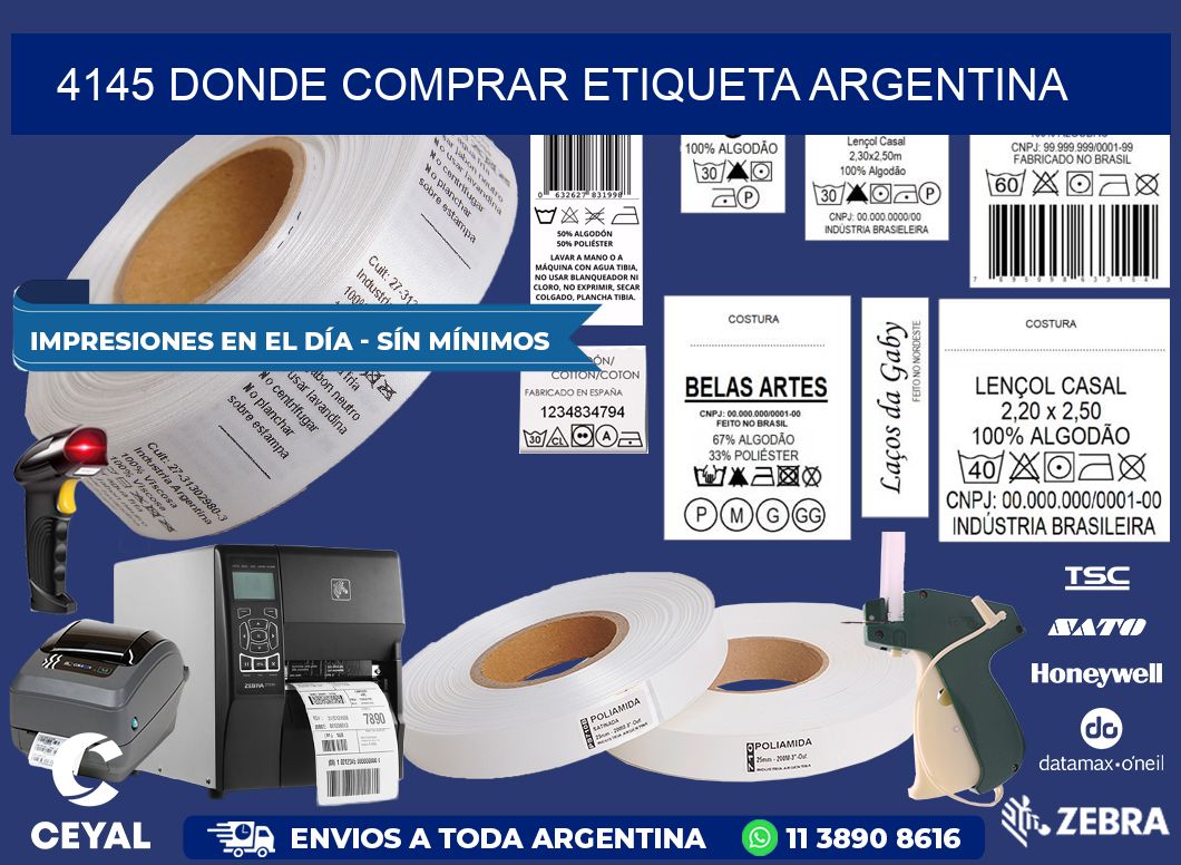 4145 DONDE COMPRAR ETIQUETA ARGENTINA