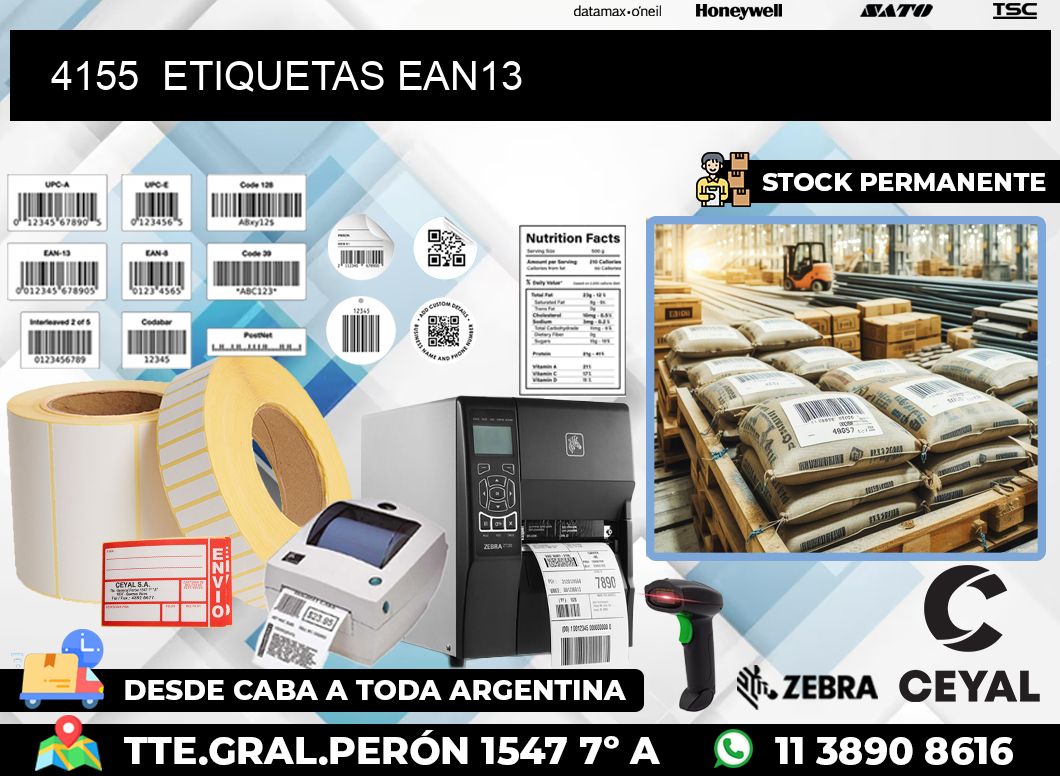 4155  ETIQUETAS EAN13