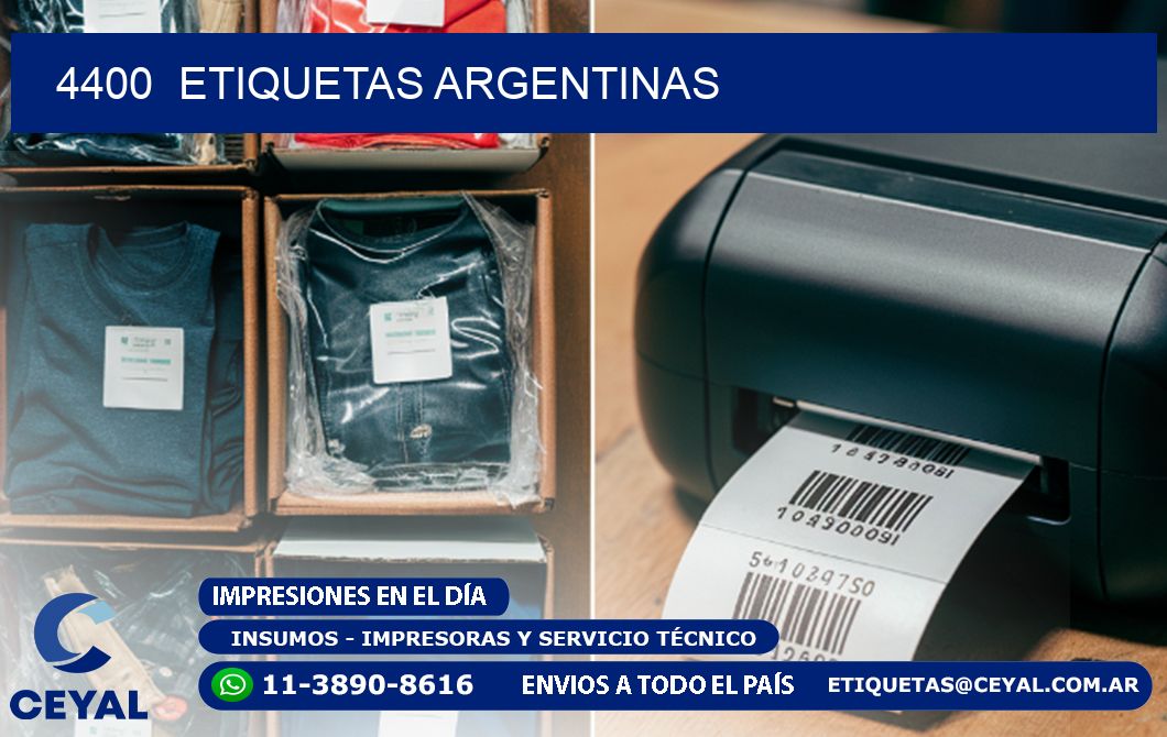 4400 ETIQUETAS ARGENTINAS