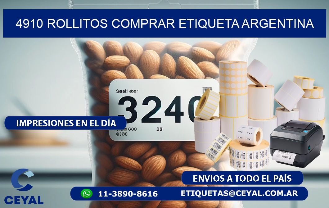 4910 ROLLITOS COMPRAR ETIQUETA ARGENTINA