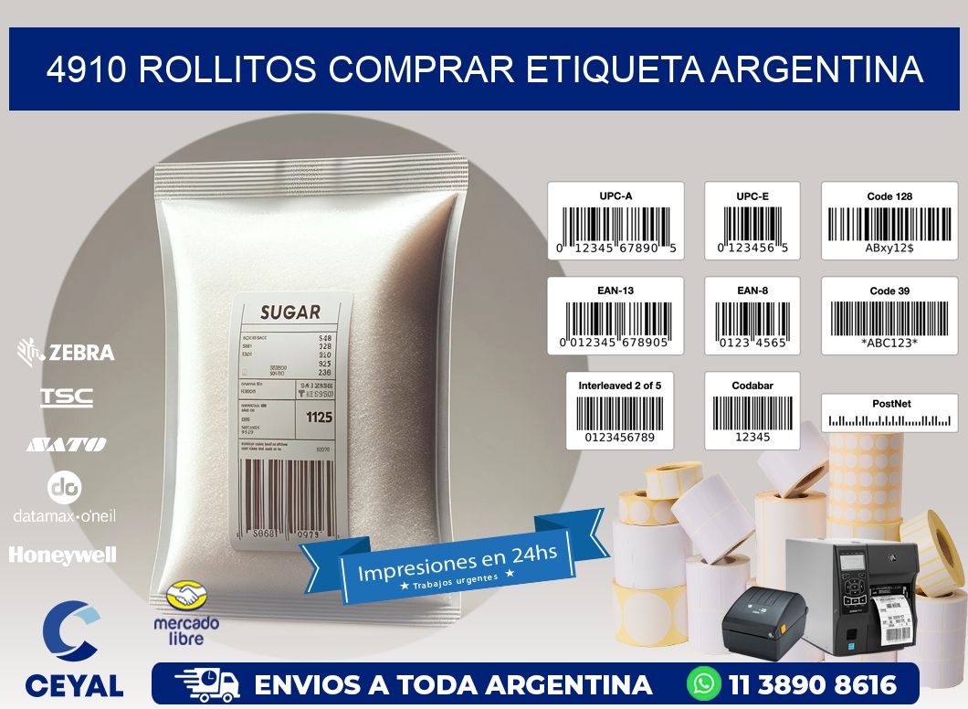 4910 ROLLITOS COMPRAR ETIQUETA ARGENTINA