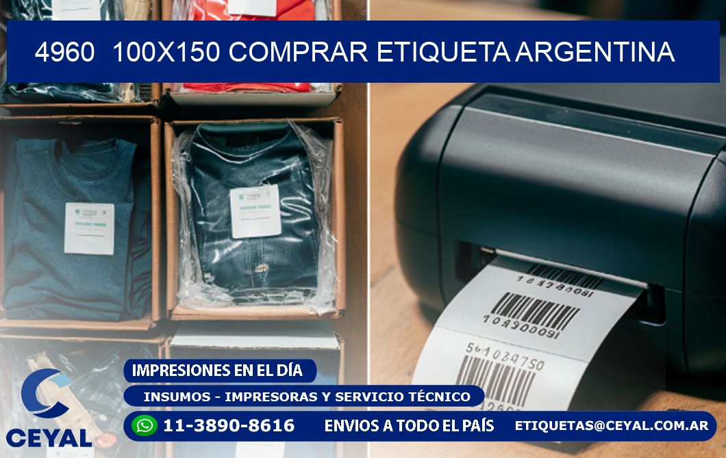 4960  100X150 COMPRAR ETIQUETA ARGENTINA
