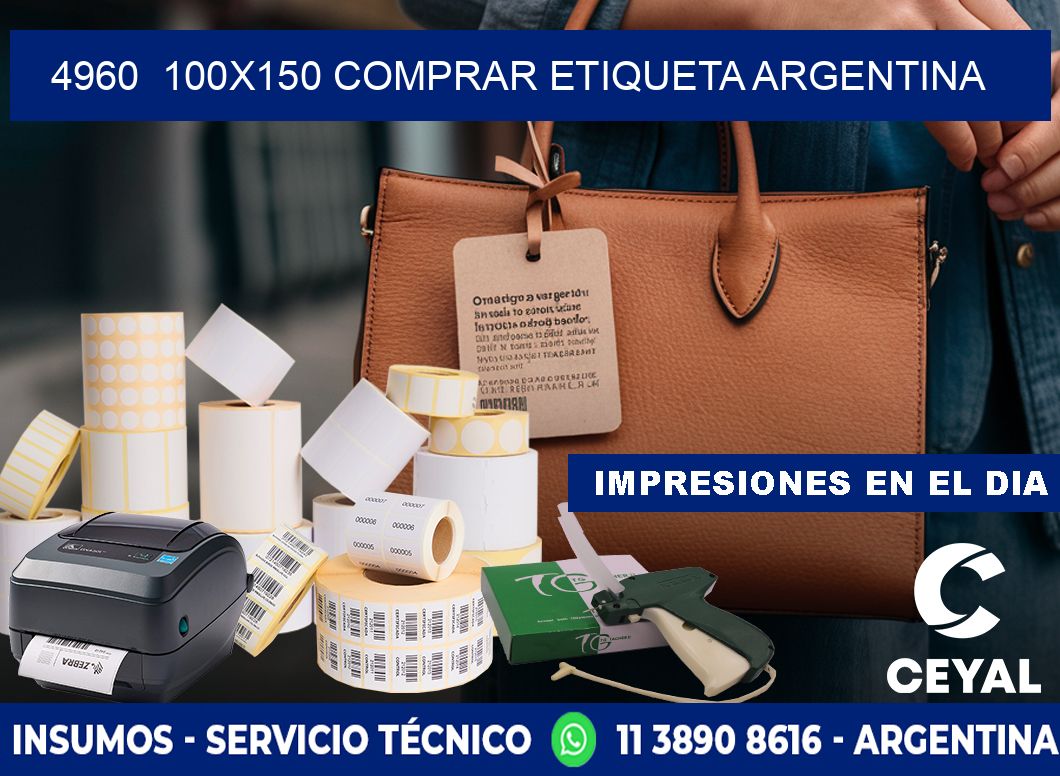 4960  100X150 COMPRAR ETIQUETA ARGENTINA