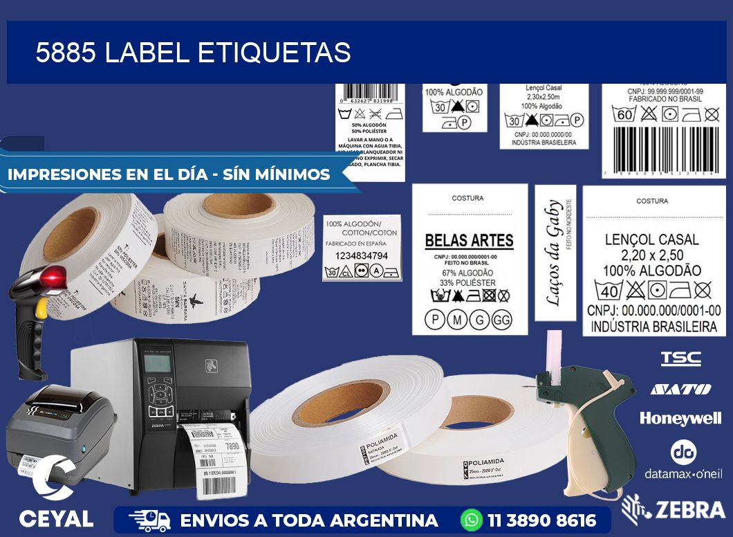 5885 LABEL ETIQUETAS
