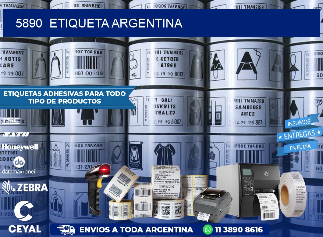 5890  ETIQUETA ARGENTINA