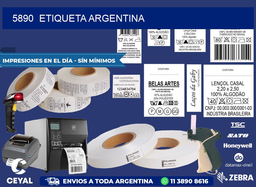 5890  ETIQUETA ARGENTINA