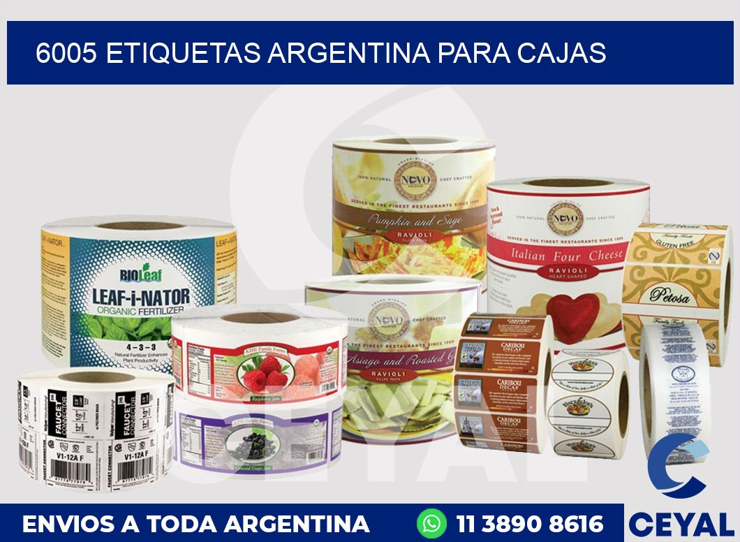 6005 ETIQUETAS ARGENTINA PARA CAJAS