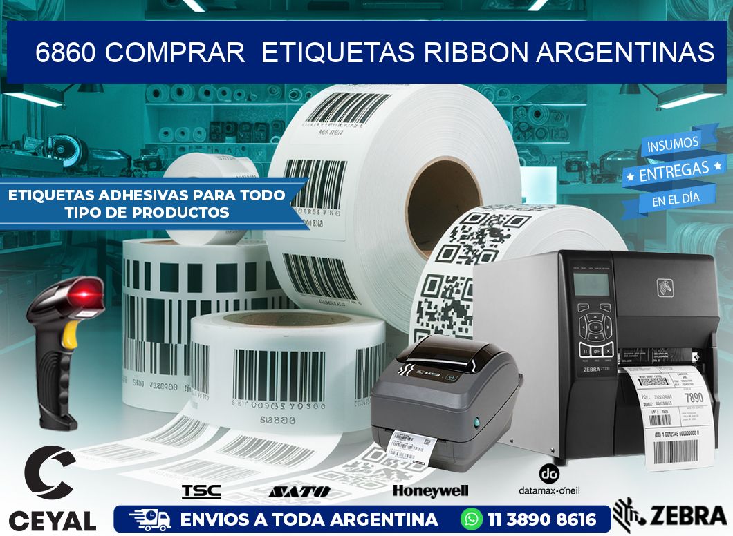 6860 COMPRAR  ETIQUETAS RIBBON ARGENTINAS