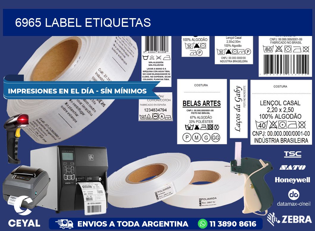 6965 LABEL ETIQUETAS