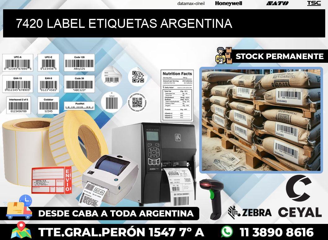 7420 LABEL ETIQUETAS ARGENTINA