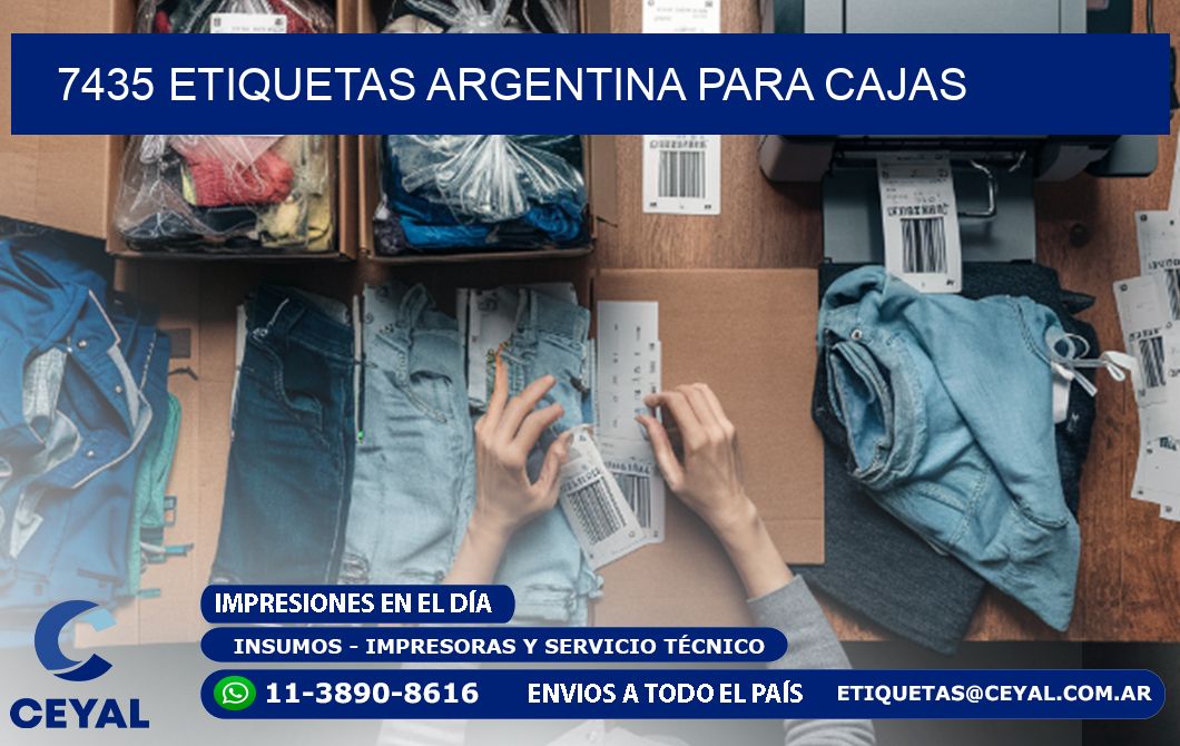 7435 ETIQUETAS ARGENTINA PARA CAJAS