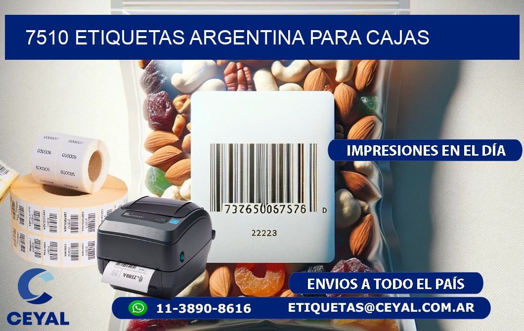 7510 ETIQUETAS ARGENTINA PARA CAJAS