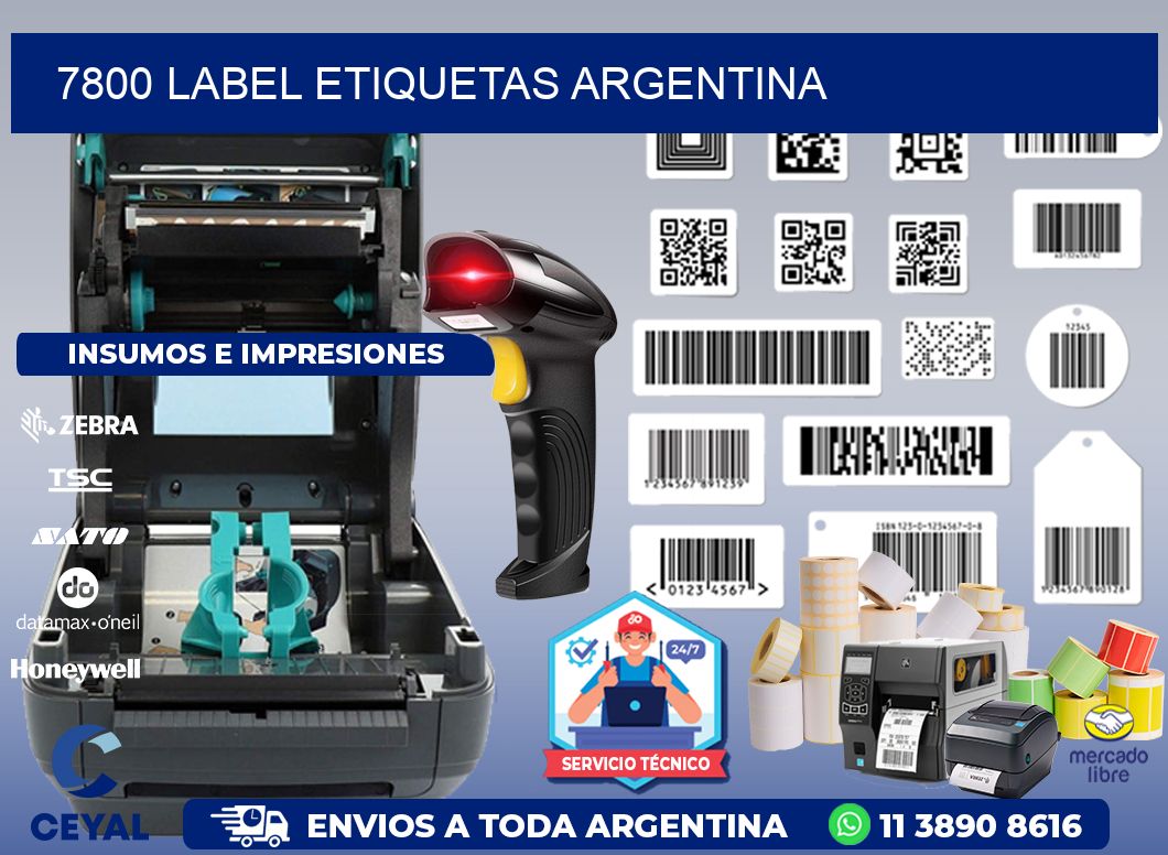 7800 LABEL ETIQUETAS ARGENTINA