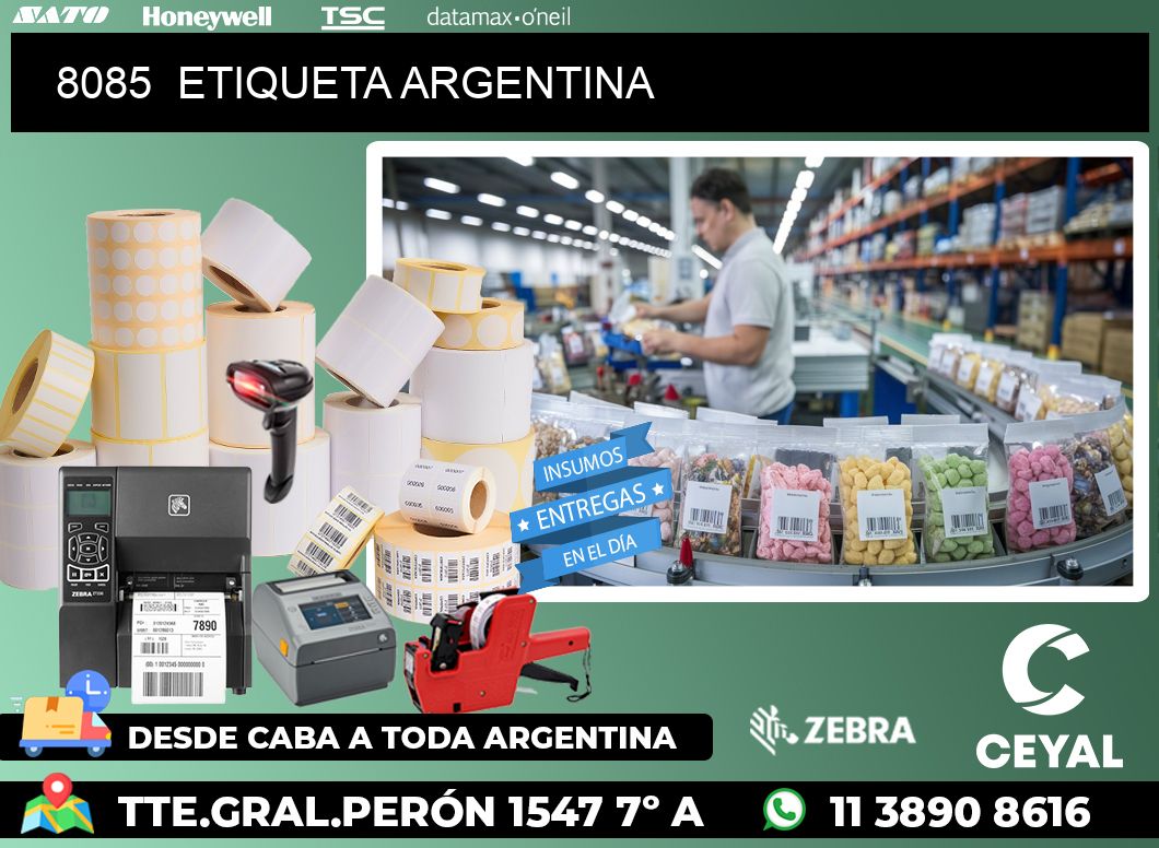8085 ETIQUETA ARGENTINA
