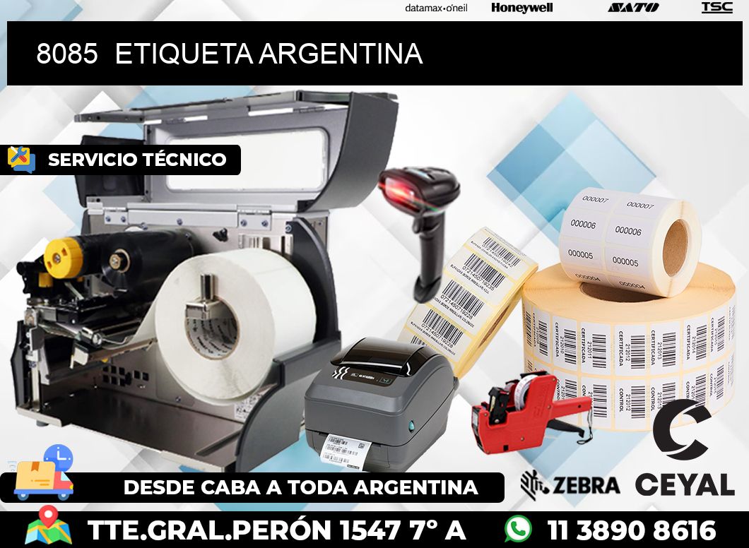 8085 ETIQUETA ARGENTINA