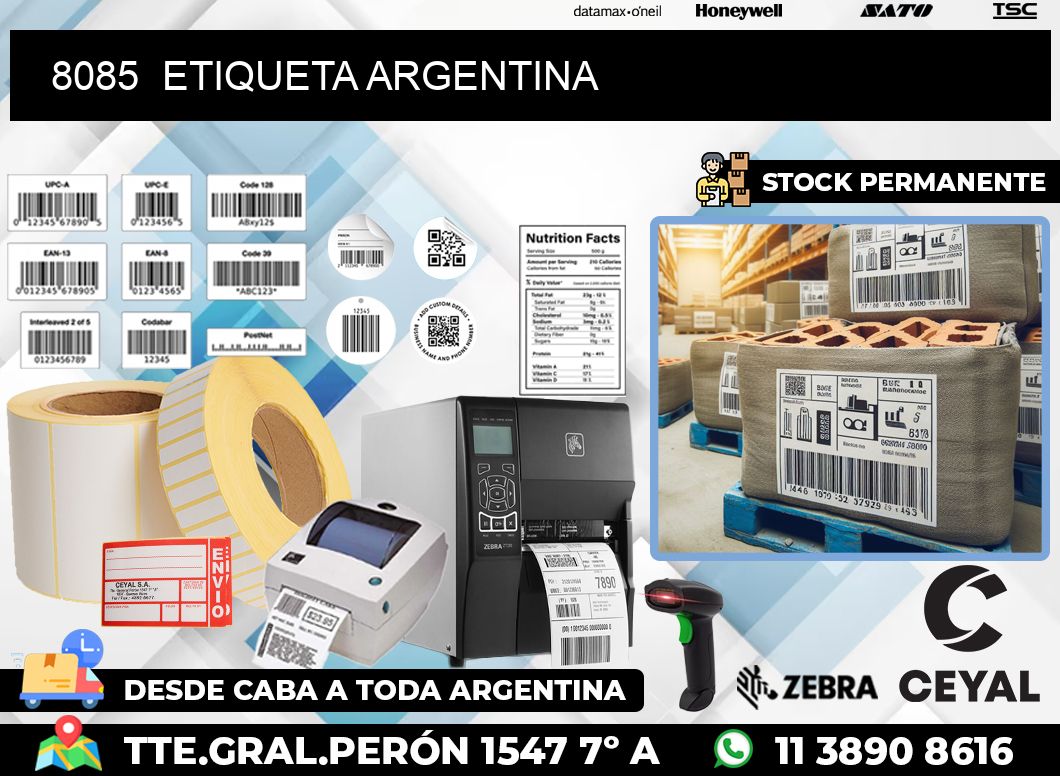 8085  ETIQUETA ARGENTINA