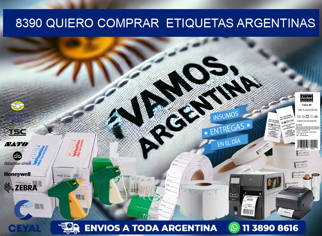8390 QUIERO COMPRAR ETIQUETAS ARGENTINAS