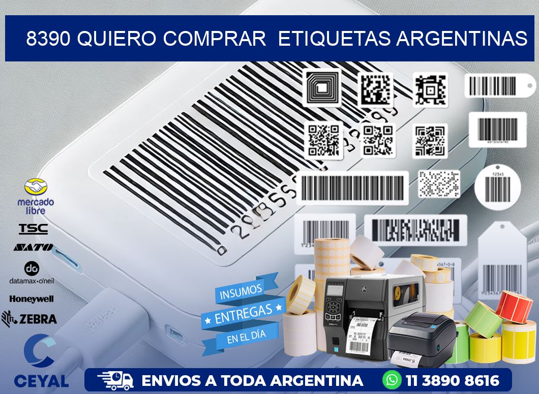 8390 QUIERO COMPRAR  ETIQUETAS ARGENTINAS