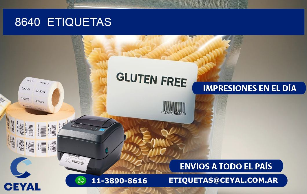 8640  ETIQUETAS