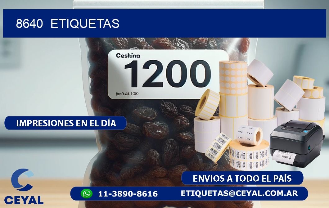 8640  ETIQUETAS