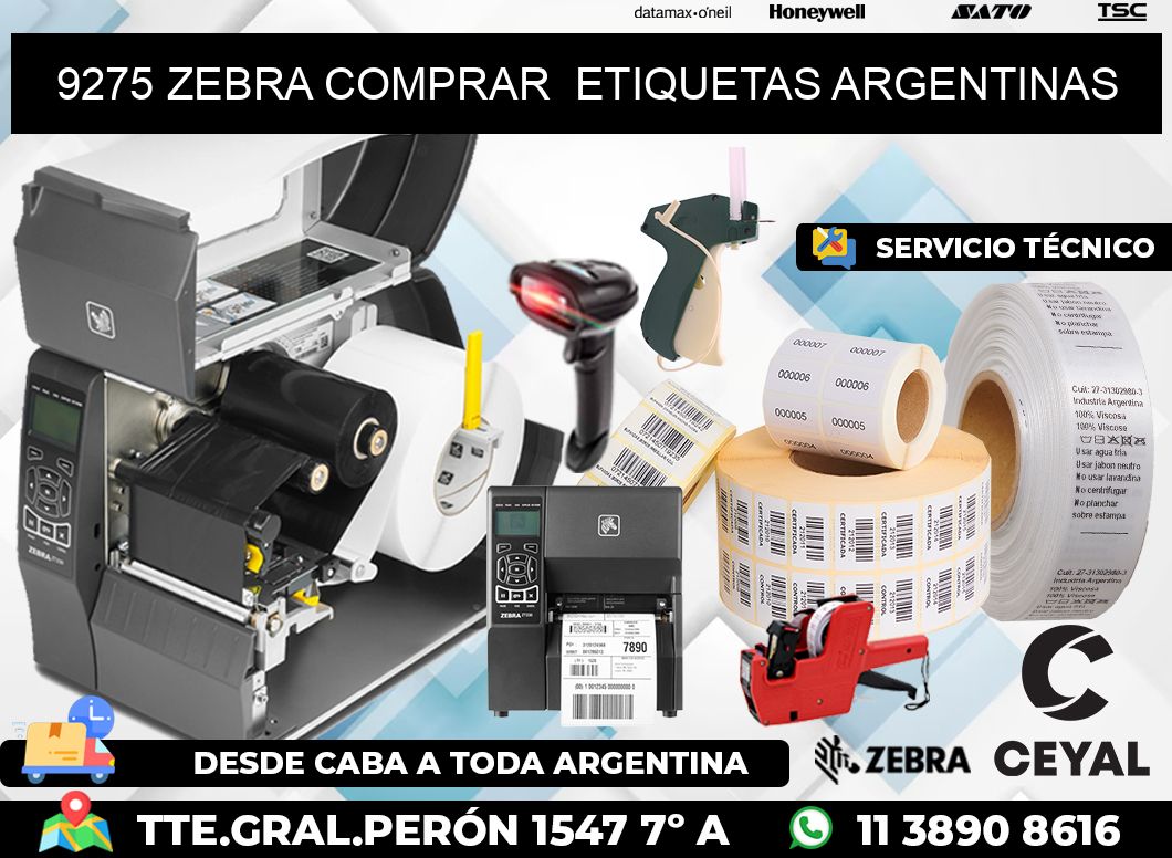 9275 ZEBRA COMPRAR ETIQUETAS ARGENTINAS