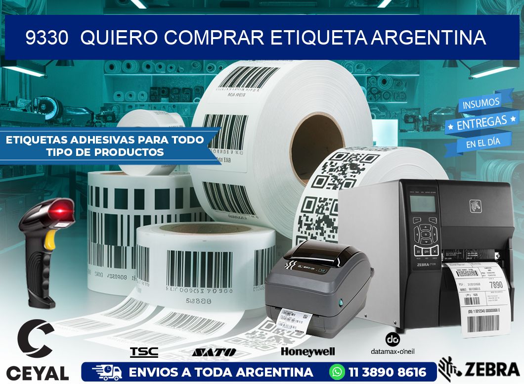 9330 QUIERO COMPRAR ETIQUETA ARGENTINA