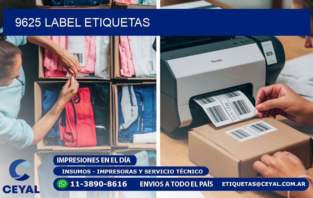 9625 LABEL ETIQUETAS