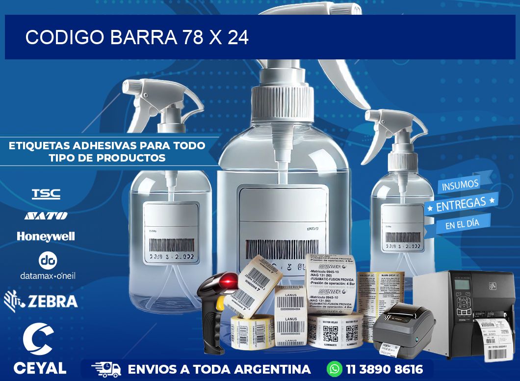 CODIGO BARRA 78 x 24