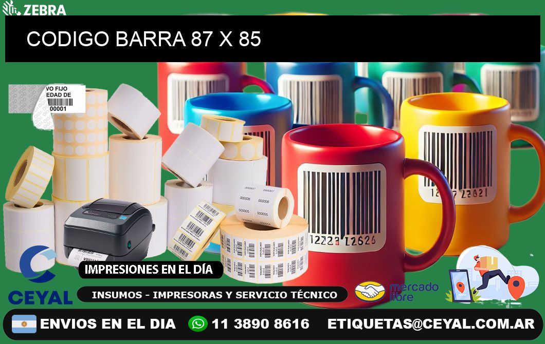 CODIGO BARRA 87 x 85