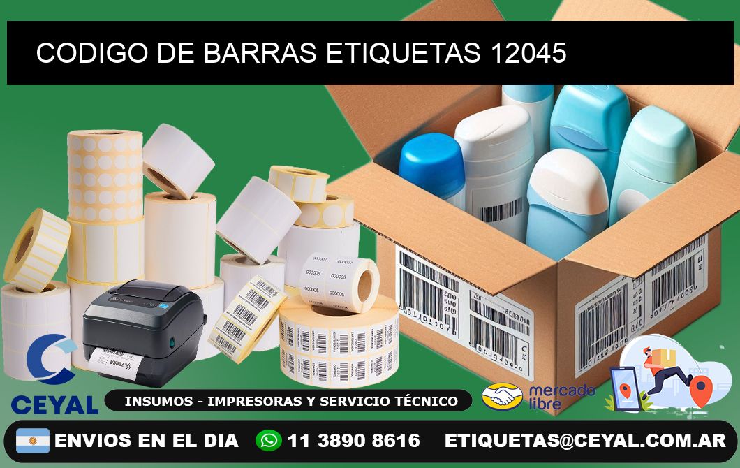 CODIGO DE BARRAS ETIQUETAS 12045
